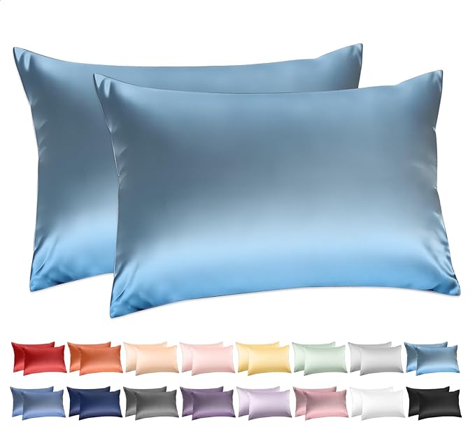 100% Cotton Queen Pillowcases Set of 2, Deep Dream 600 Thread Count Pillow Cases by DeepDream