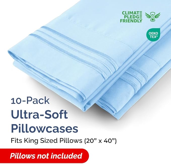 King Pillow Cases Set of 10 - Image 2