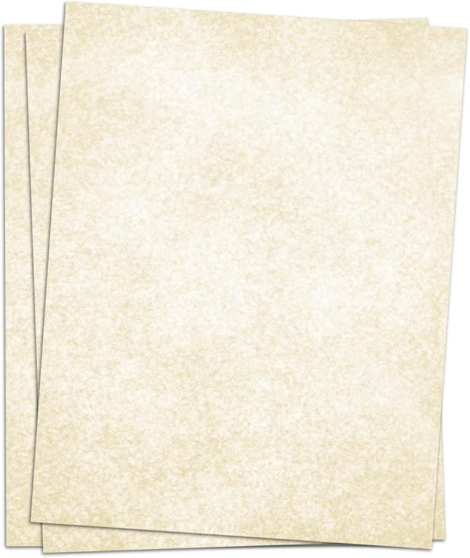 (2 Pack)Parchment Paper for Certificates - Stationary Paper for Resumes, Diplomas, Letter Size Certificate Paper, 200 Sheets Double-Sided Diploma Paper, 100gsm, 8.5" x 11" Parchment Paper for Printing-DeskoryOffice