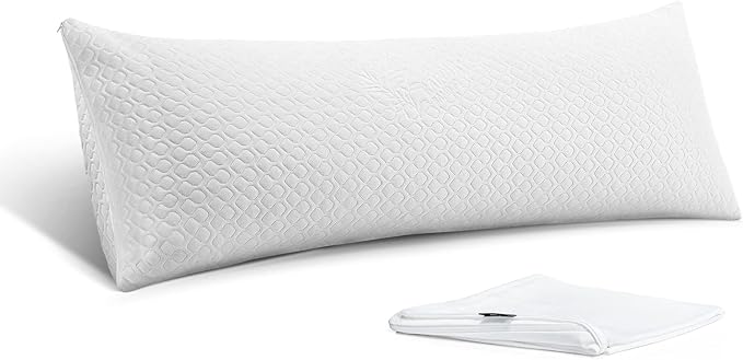 Rainmr Extra Firm Body Pillow 1.5cm Cubies Memory Foam – Pain Relief & Sleeping by RainmrBedding