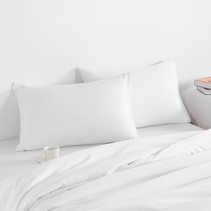 NTBAY Queen Pillow Cases Set of 2, 2 Pack Brushed Microfiber Pillow Cases - Image 2