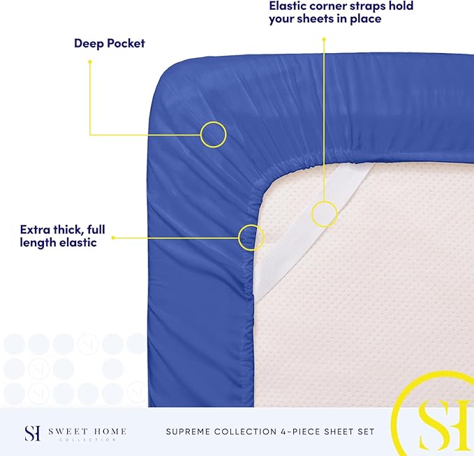 Twin Sheets - Breathable Luxury Sheets - 1800 Supreme Collection Extra Soft - Image 5