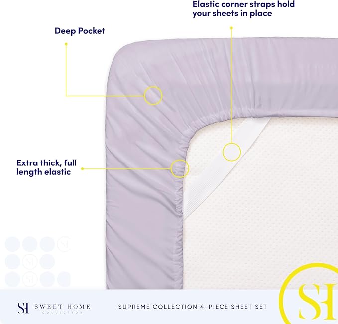Twin Sheets - Breathable Luxury Sheets - 1800 Supreme Collection Extra Soft - Image 5