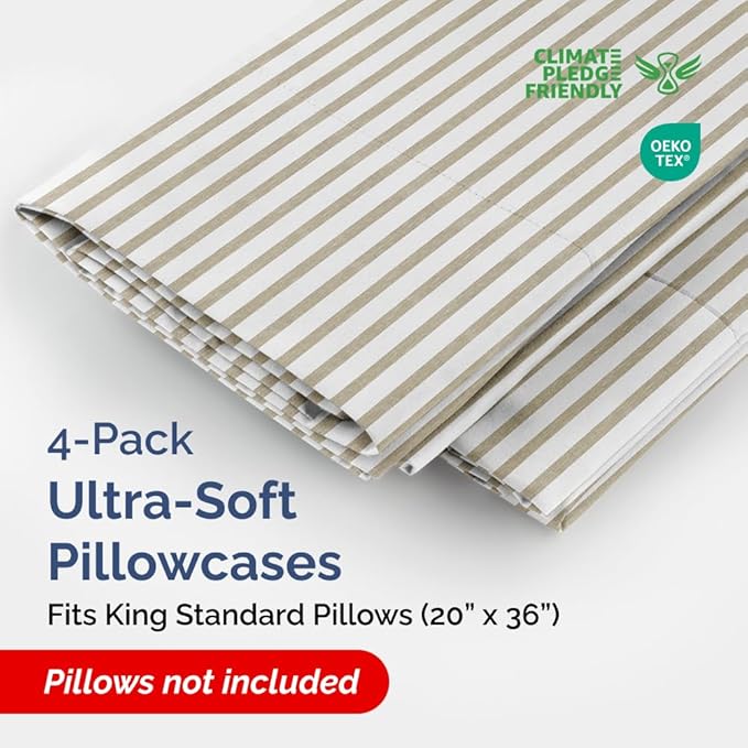 King Standard Pillow Cases Set of 4 - Image 2
