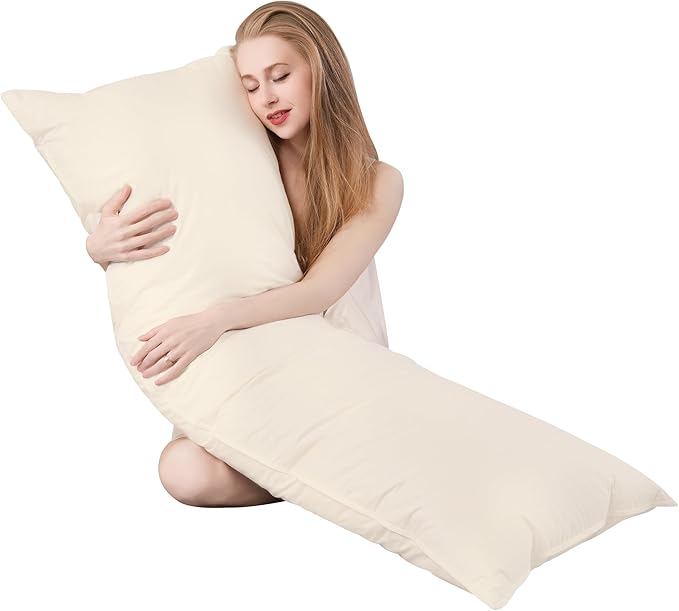 Goose Down Body Pillows for Adults, Large Body Pillow for Side Sleeper - Image 9