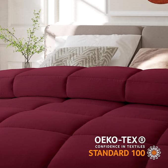 COHOME Premium Twin/Twin XL Size Comforter, All-Season Quilted Down Alternative - Image 6