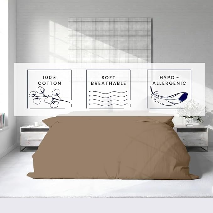 Kotton Culture 1 Pc California King Duvet Cover Only-100% Egyptian Cotton 600 - Image 5