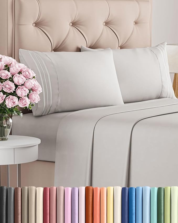 Queen Size 4 Piece Sheet Set by CGKUnlimited