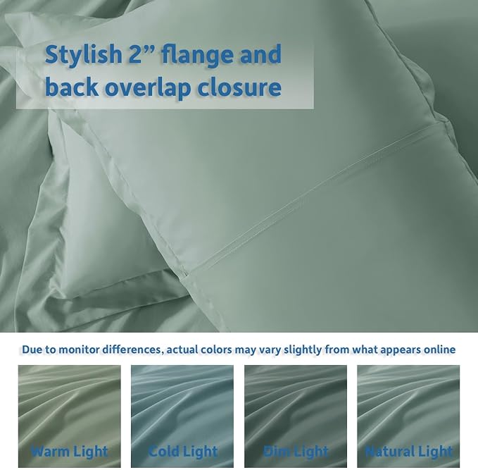 Nestl Sage Green Duvet Cover Full Size - Image 8