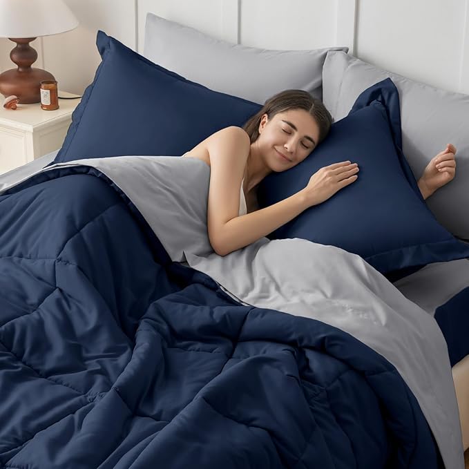 JOLLYVOGUE Twin XL Comforter Set, Ultra-Soft Bed in a Bag Twin XL Size 5 Pieces - Image 7