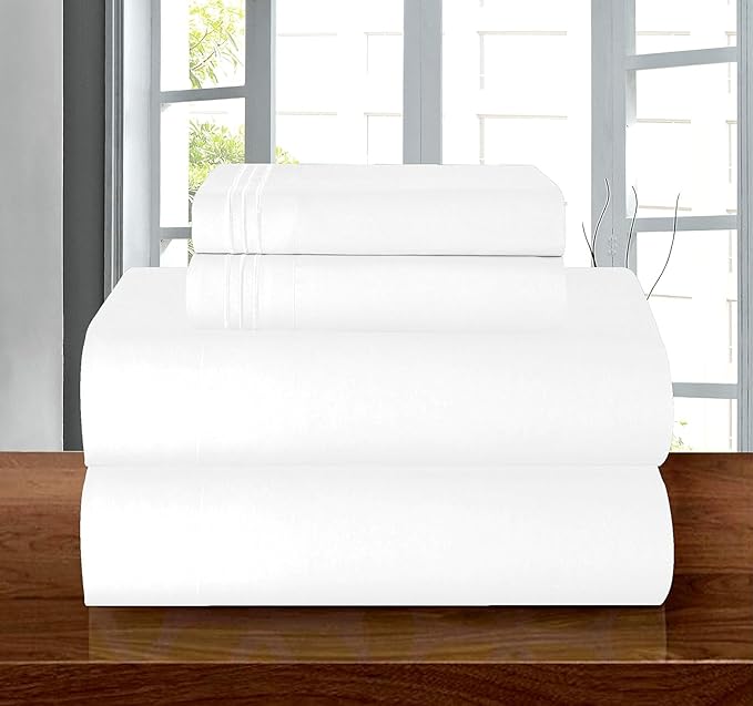 Elegant Comfort Luxury 1500 Premium Hotel Quality Microfiber 4-Piece Sheet Set - Image 2