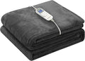 Wapaneus Foot Pocket Heated Blanket Electric Throw by Wapaneus