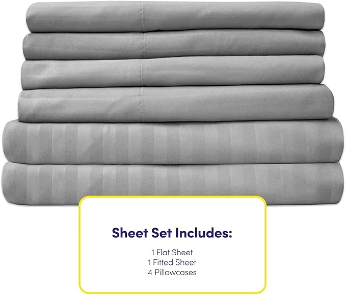 Dobby Stripe Queen Sheets - Image 4