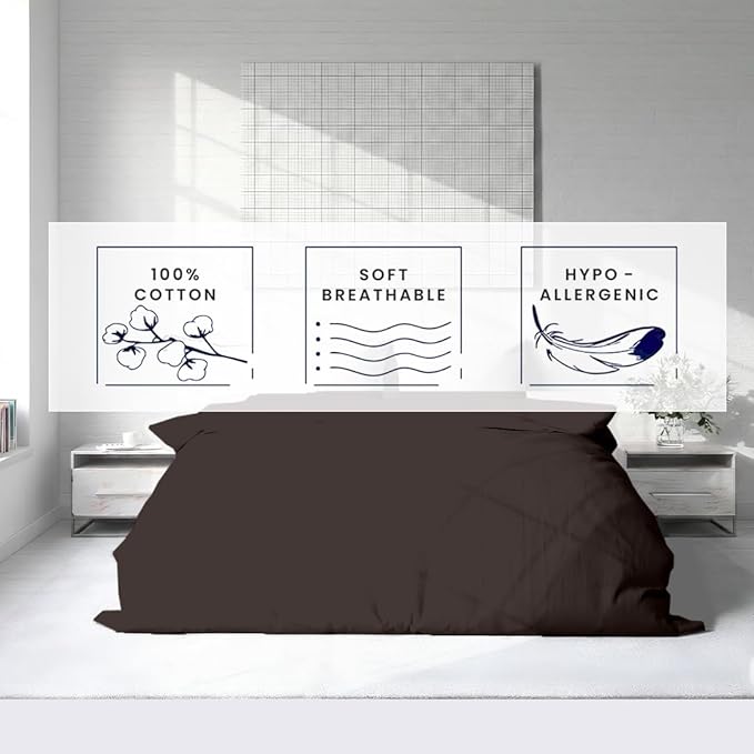 Kotton Culture 1 Pc California King Duvet Cover Only-100% Egyptian Cotton 600 - Image 5