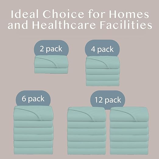 BLISSFORD - 6 Pack Fitted Hospital Bed Sheets - Cotton Rich Soft Knitted Jersey - Image 7