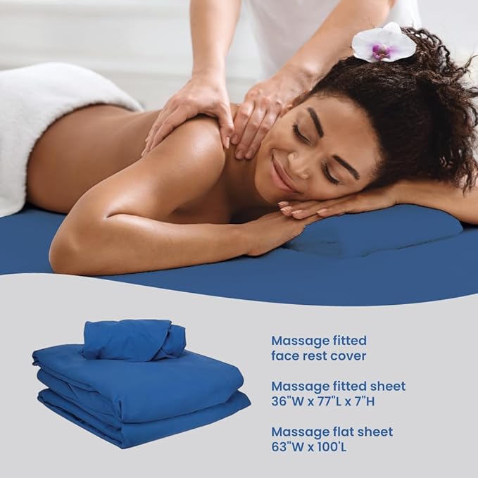 ForPro Professional Collection Premium Microfiber 3-Piece Massage Sheet Set - Image 6