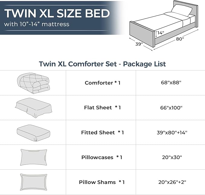 HEVUMYI Khaki Twin-XL Comforter Set - Image 8