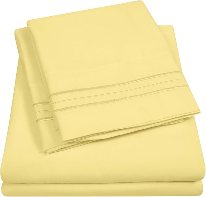 RV Short Queen Sheet Set with Built-In Sheet Straps by SweetHomeCollection