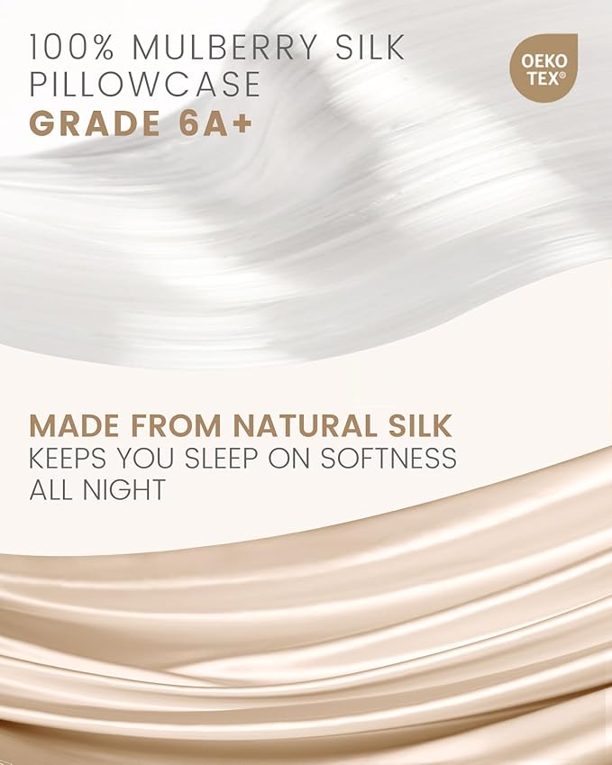THXSILK Silk Pillowcase for Hair and Skin, 100% Mulberry Silk Bed Pillowcase - Image 2
