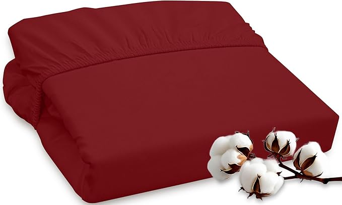ROYALE LINENS 300 Thread Count 100% Long Staple Combed Cotton Fitted Sheet Twin by ROYALELINENS