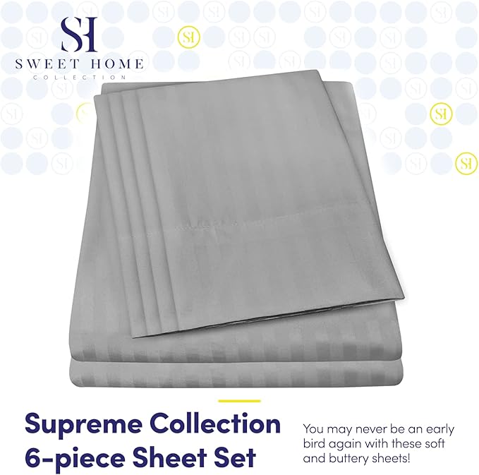 Dobby Stripe Queen Sheets - Image 2