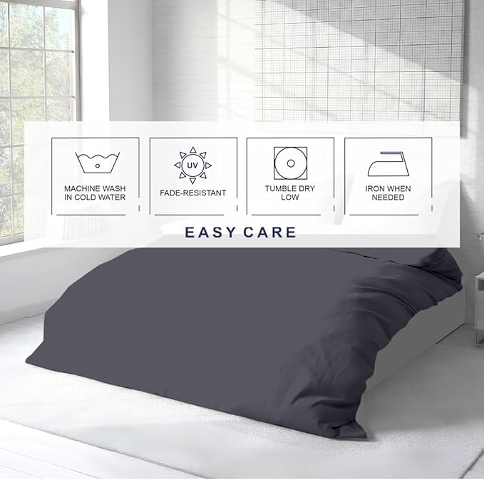 Kotton Culture 1 Pc 120" x 98" Duvet Cover Oversized King 100% Egyptian Cotton - Image 7