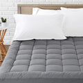 LEISURE TOWN Cotton Mattress Pad King Size Fitted Quilted Mattress Cover Pillow by LEISURETOWN