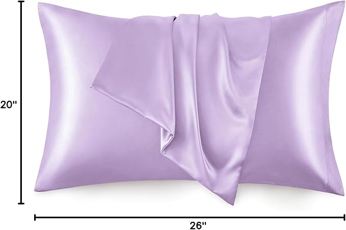 Love's cabin Satin Pillowcase Set of 2 Standard Size 20x26, Cooling Pillow - Image 8