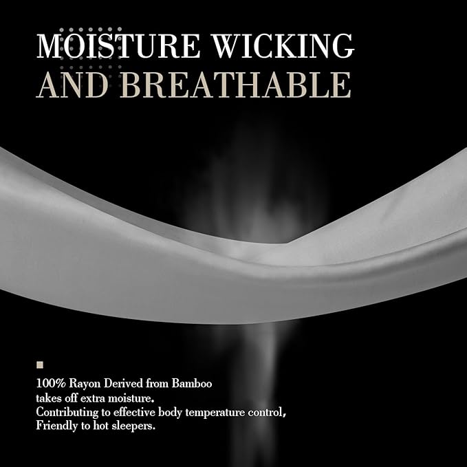 WishSmile Standard Pillow Cases Cooling Pillowcases Set of 2 Breathable Cool - Image 4
