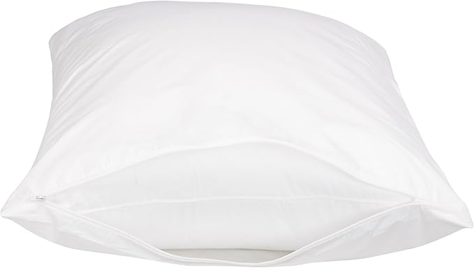 Amazon Basics Standard Breathable 100% Cotton Hypoallergenic Pillow Protector - Image 3