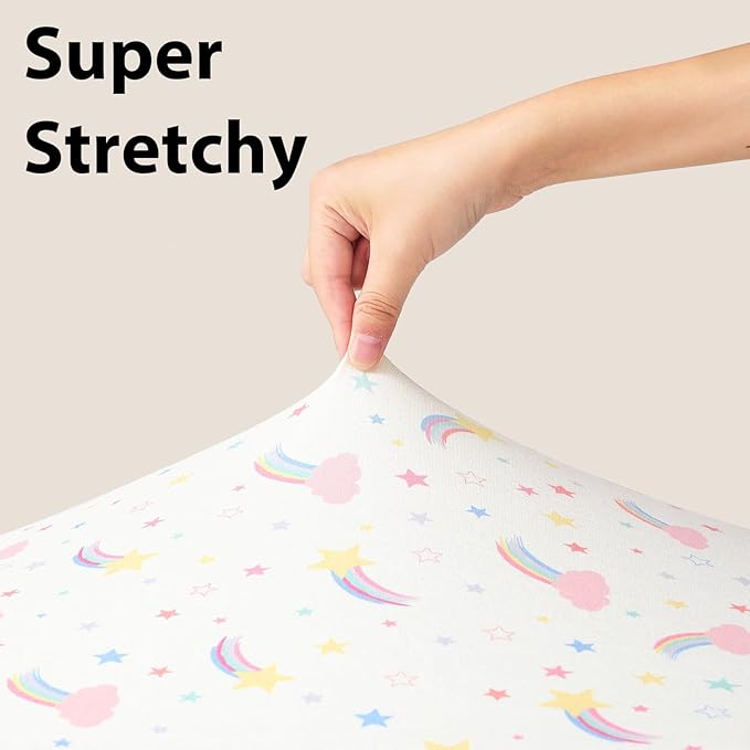 Baby Crib Sheets Girl, 3 Pack Toddler Bed Sheets - Image 4