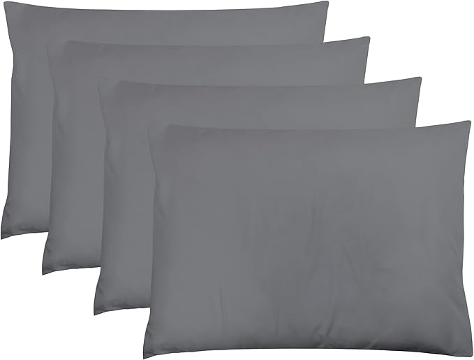 ZPECC Dark Gray Pillow Cases Queen Size Set of 4, 20x30 Envelope Closure by ZPECC-ABrandThatHasBeenFocusedOnBabyProductsFor18Years