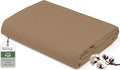 Royale Linens 100% Organic Cotton Full Flat Sheet Only by ROYALELINENS