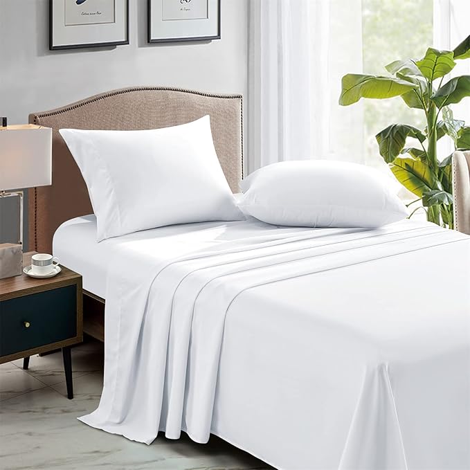 FreshCulture Full Flat Sheets Only, Soft Microfiber Bedding Sheets - Image 3