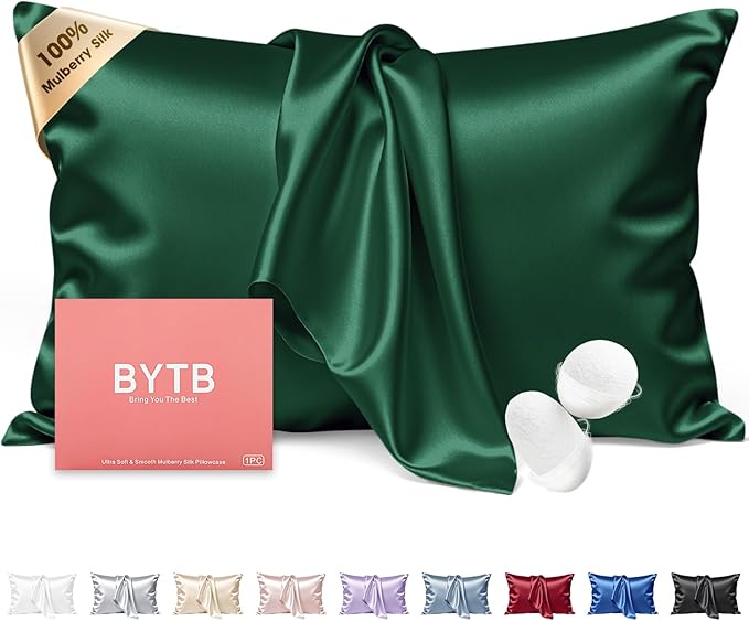 Silk Pillow Cases King Size 100% Mulberry Silk Pillowcase by BRINGYOUTHEBEST
