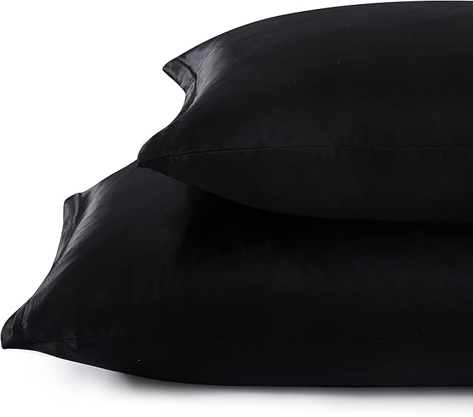 Satin Pillowcases with Zipper （20x30）, Queen Size Pillowcases Set of 2 - Image 3