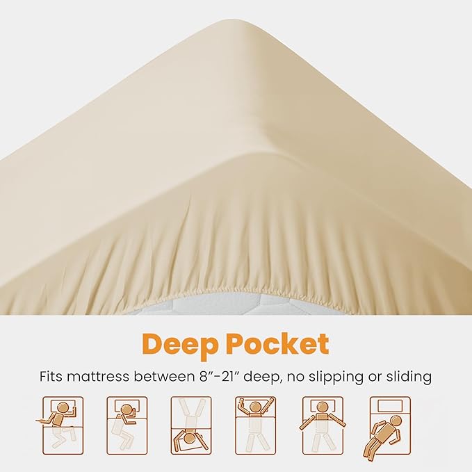 MATBEBY California King Quilted Fitted Mattress Pad - Image 4