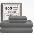 100% Cotton Sheets King Size Sheets Set by CHATEAUHOMECOLLECTION
