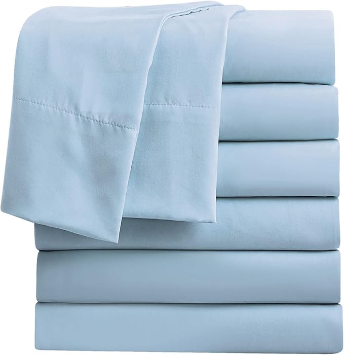 FreshCulture Queen Flat Sheets Only, Soft Microfiber Bedding Sheets by FreshCulture