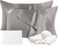 THXSILK Set of 2 100% Natural Mulberry Silk Pillowcases by THXSILK