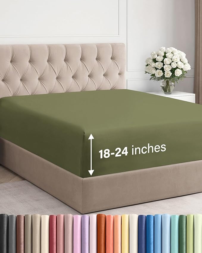 Extra Deep Cal King Fitted Sheet by CGKUnlimited