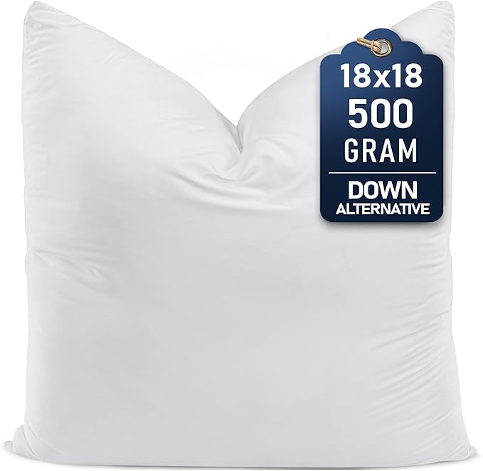 Utopia Bedding Throw Pillows – 18 x 18 Inches Down Alternative Pillows by UTOPIABEDDING