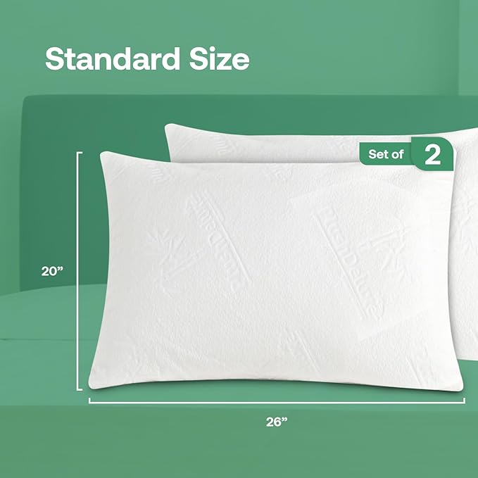 Premium King 20''x38'' Waterproof Pillow Protector Covers - Image 4