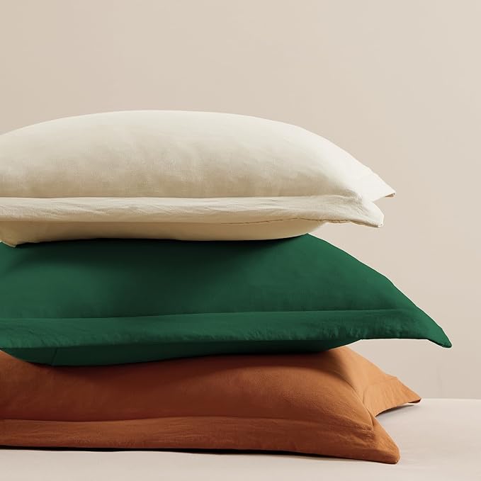 WRENSONGE Full Size Comforter Sets, 7 Pieces Emerald Green Bed in a Bag - Image 7