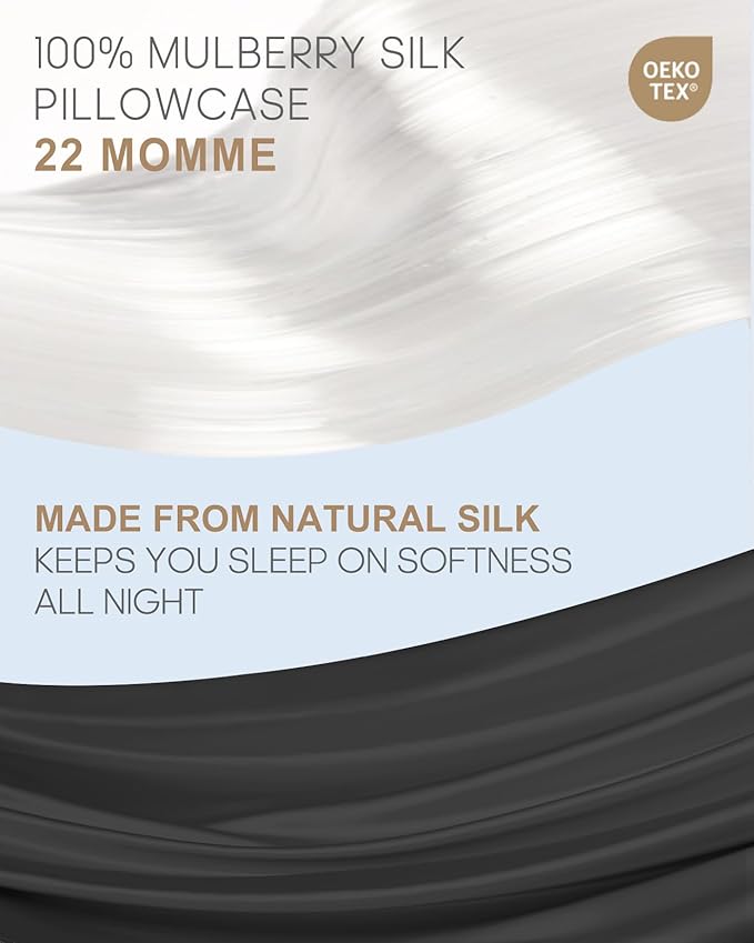 THXSILK 100% Pure Mulberry Silk Pillowcase - Image 2