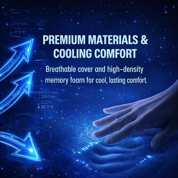 Cervical Pillow for Neck Pain Relief, Ergonomic Dual-Height Memory Foam Pillow - Image 5