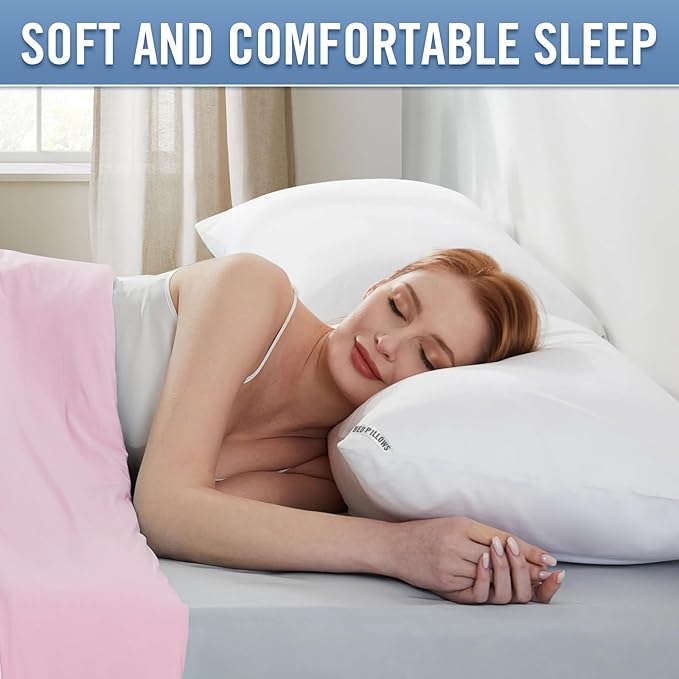Piwaal Luxury Hotel Pillows for Sleeping 4 Pack, Bed Pillows Queen Size Set of 4 - Image 5