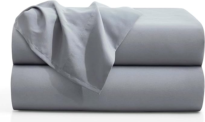Microfiber Queen Bedding Flat Sheet, Ultra Soft and Wrinkle, Stain Resistant by FLCA