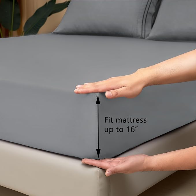 Mejoroom California King Size Sheet Set - Image 3