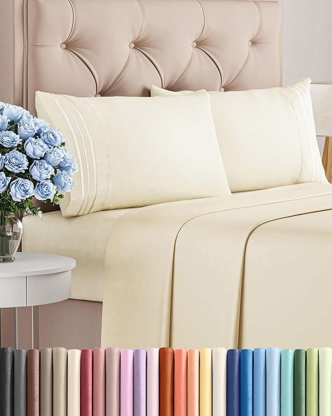 Queen Size 4 Piece Sheet Set by CGKUnlimited